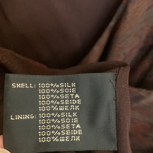 Ralph Lauren Black Label - Silk Paisley Print Dress - Picture 7 of 8